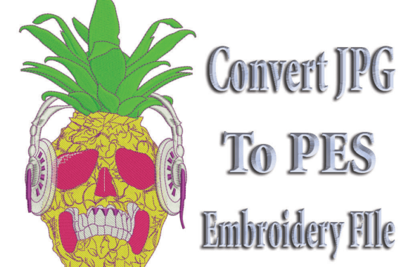 Convert JPG to PES Embroidery File