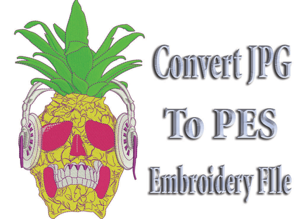 Convert JPG to PES Embroidery File