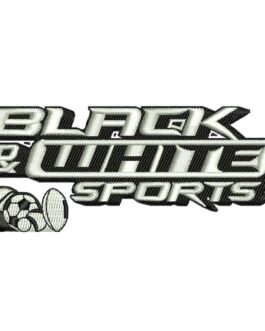 BLACK AND WHITE SPORTS 3-5 INCH