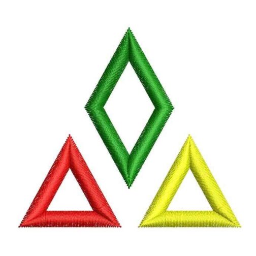 TRIANGLE LOGO 2 INCH