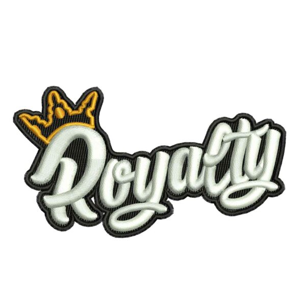 #12 ROYALTY 3D EMBROIDERY DESIGN