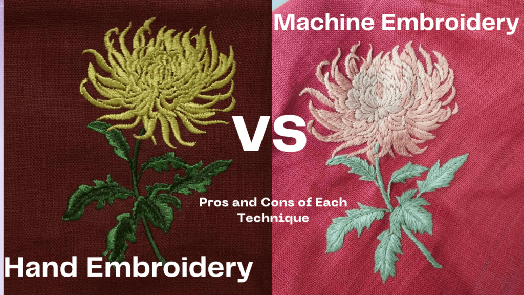 Stitching Clash Hand Embroidery VS Machine Embroidery Digi Embroidery