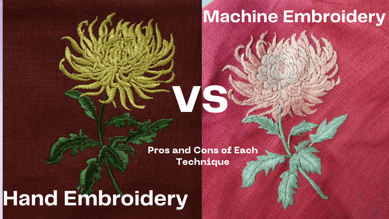 You are currently viewing Stitching Clash – Hand Embroidery VS Machine Embroidery